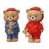 Decoris Terracotta Bear 18cm - 2 Assorted